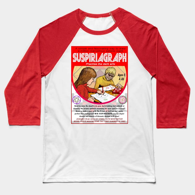Suspiriagraph Baseball T-Shirt by MalcolmKirk